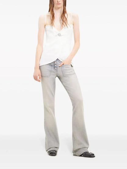 Ellipse Buckle-Appliqué Tank Top
