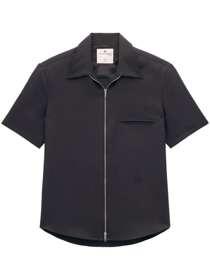 Logo-Appliqué Twill Shirt