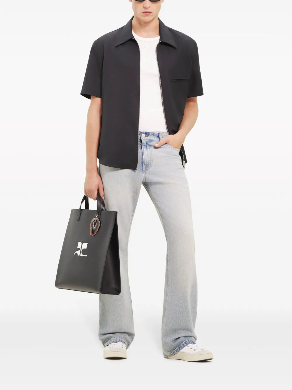 Logo-Appliqué Twill Shirt