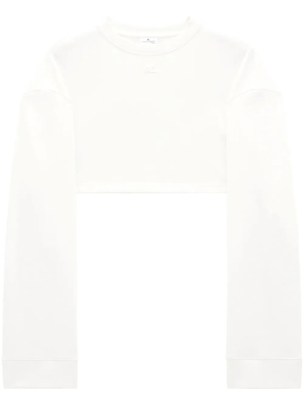 Cocoon Cotton Cropped Sweatshirt