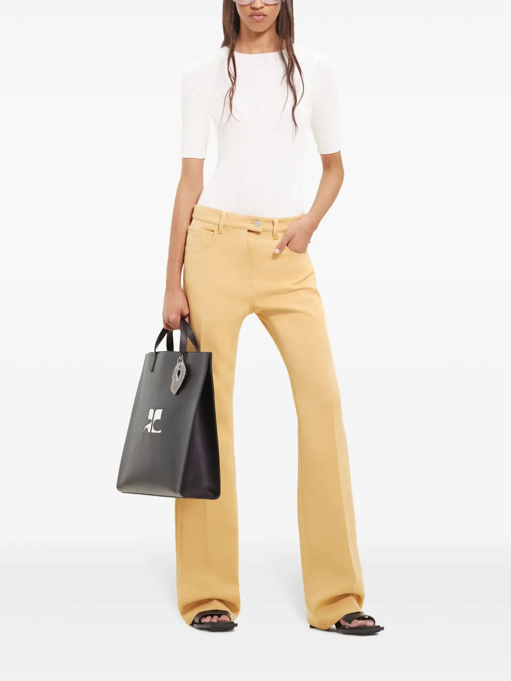 Low-Rise Bootcut Trousers