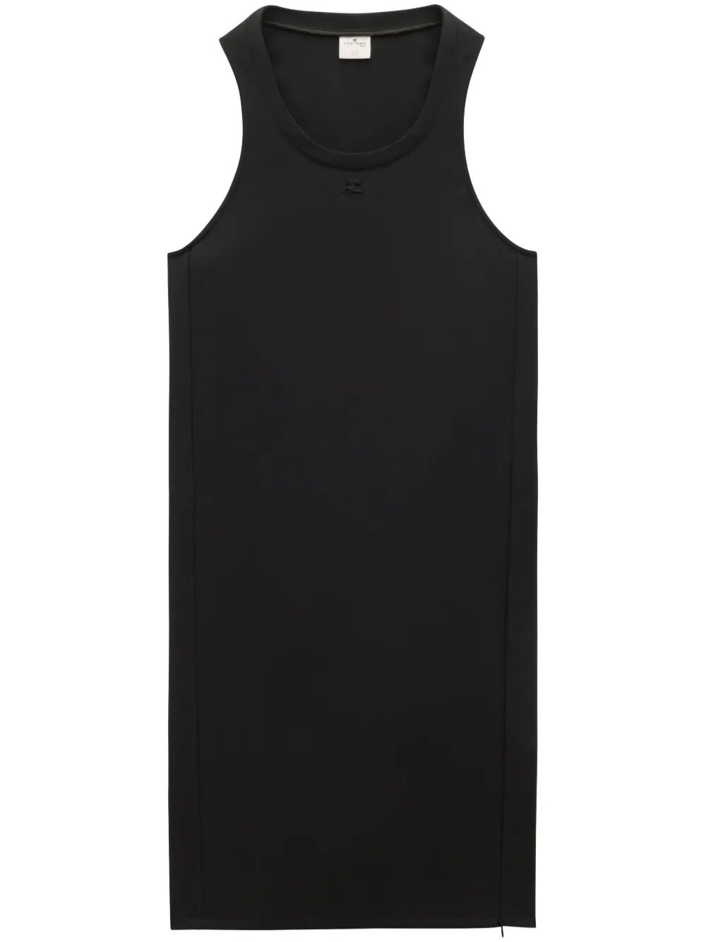 Logo-Appliqué Twill Midi Dress