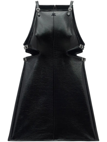 Slash Buckle Sleeveless Minidress