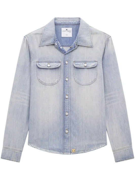 Logo-Appliqué Denim Shirt