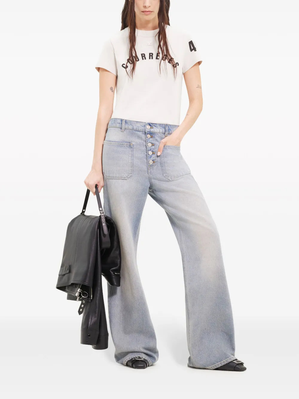 Multiflex Logo-Embroidered Jeans
