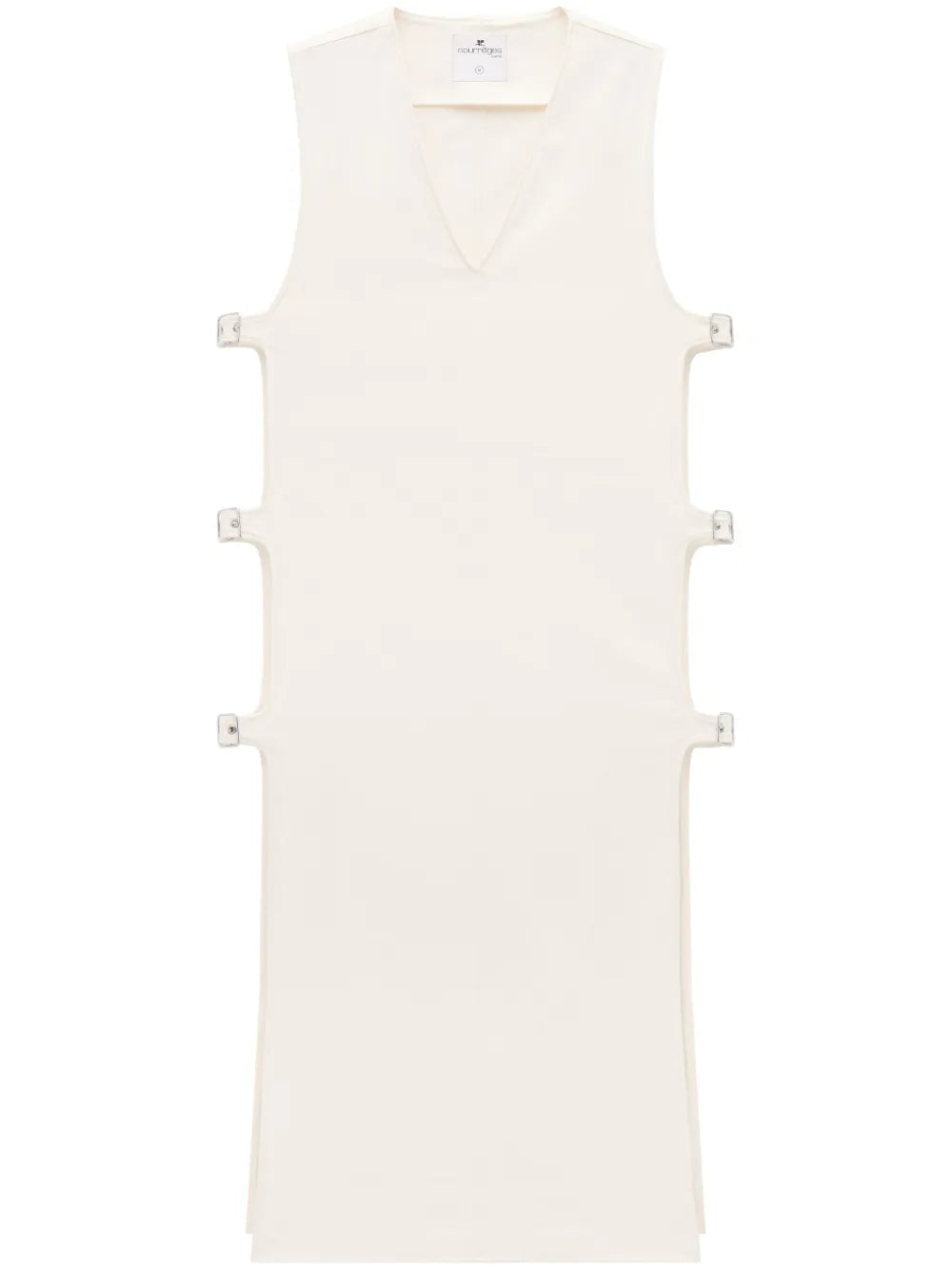 Multiple-Buckle Denim Dress