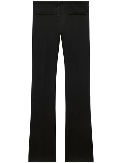 Low-Rise Flared Trousers