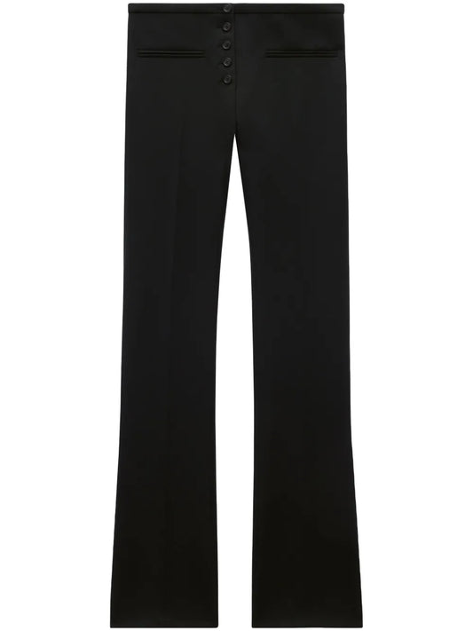 Low-Rise Flared Trousers