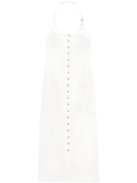 Halterneck Denim Dress
