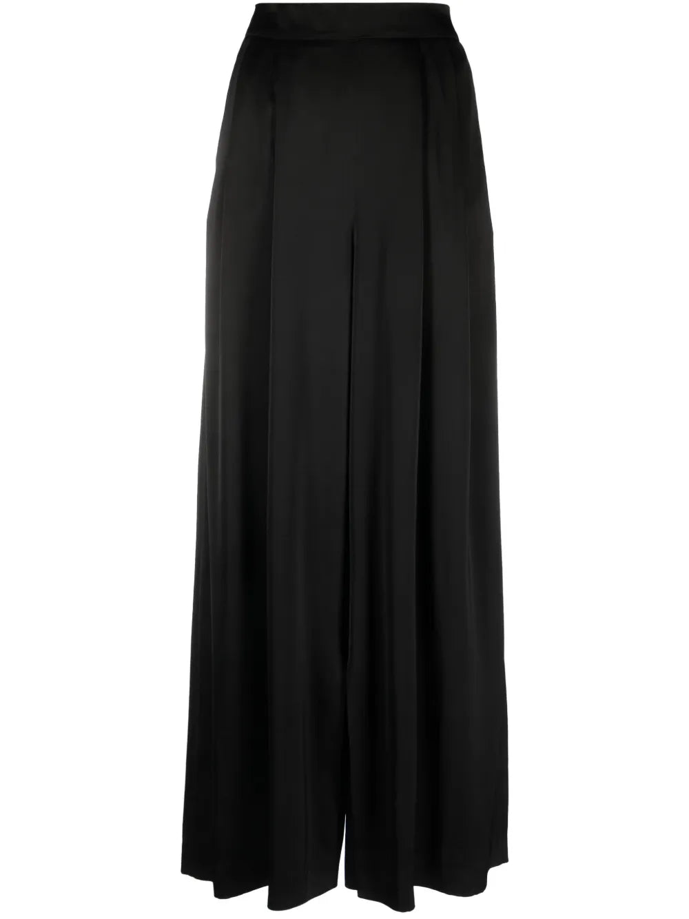 Pleated Wide-Leg Trousers