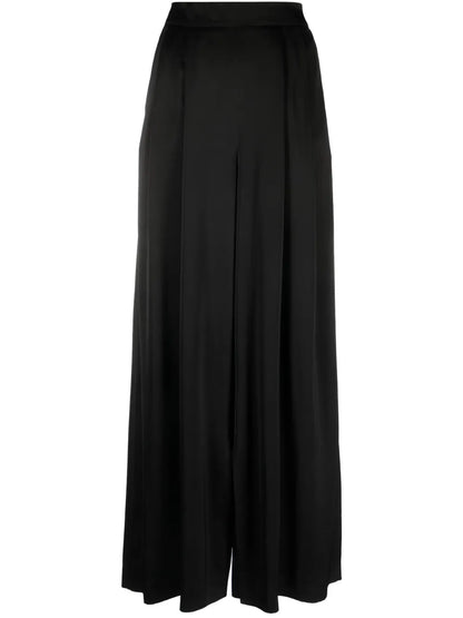 Pleated Wide-Leg Trousers