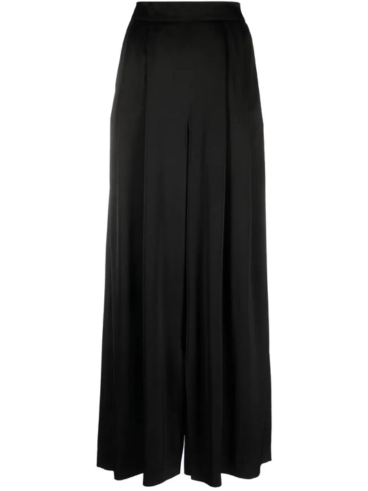 Pleated Wide-Leg Trousers