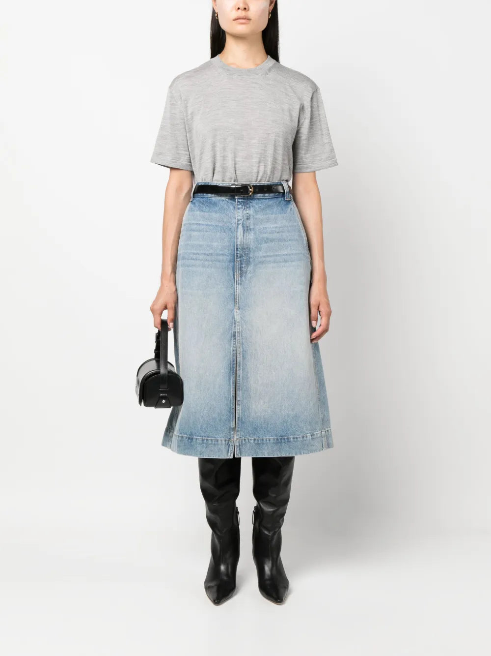 Mélange Wool-Blend T-Shirt