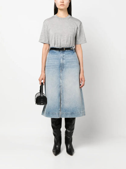 Mélange Wool-Blend T-Shirt