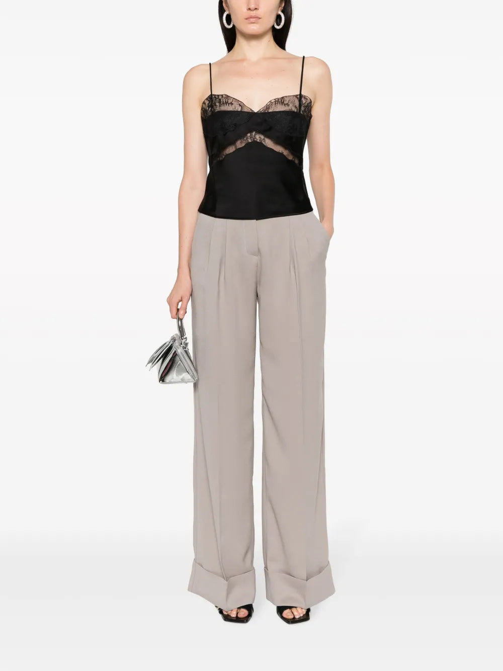 Narcisa Lace-Trim Crop Top