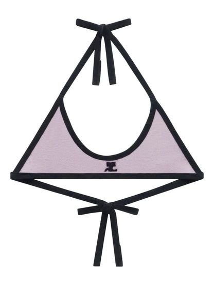 Contrasting-Trim Bralette