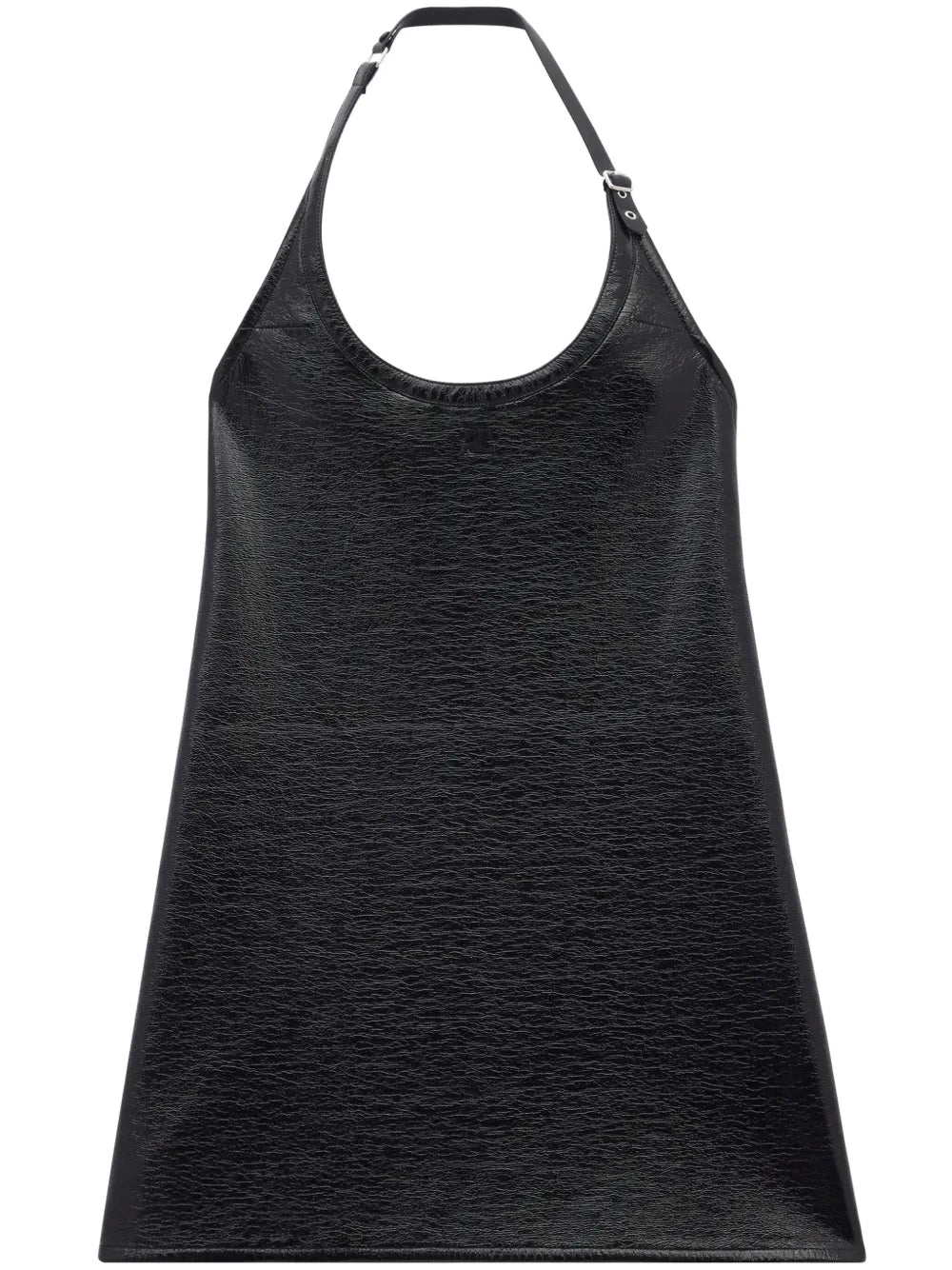 Buckle-Detail Halterneck Minidress