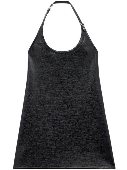 Buckle-Detail Halterneck Minidress