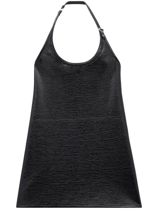 Buckle-Detail Halterneck Minidress