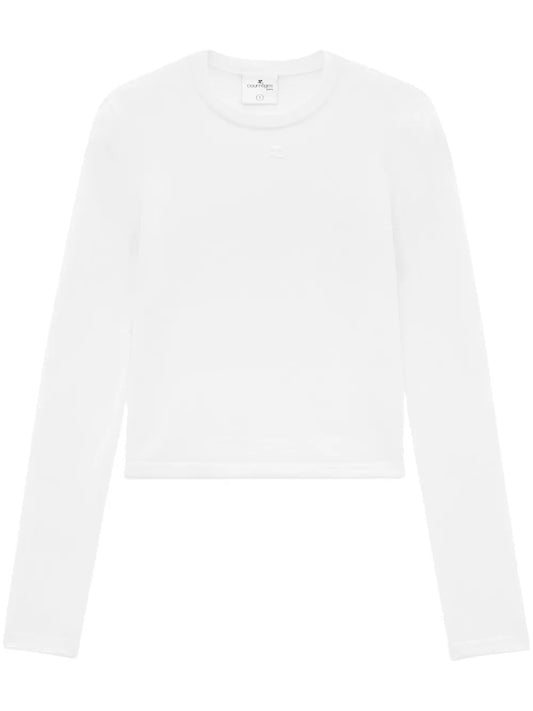 Logo-Embroidered Ribbed Sweater