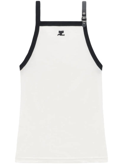 Buckle Cotton Tank Top