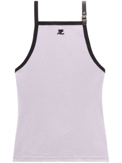 Buckle Cotton Tank Top