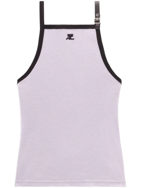 Buckle Cotton Tank Top