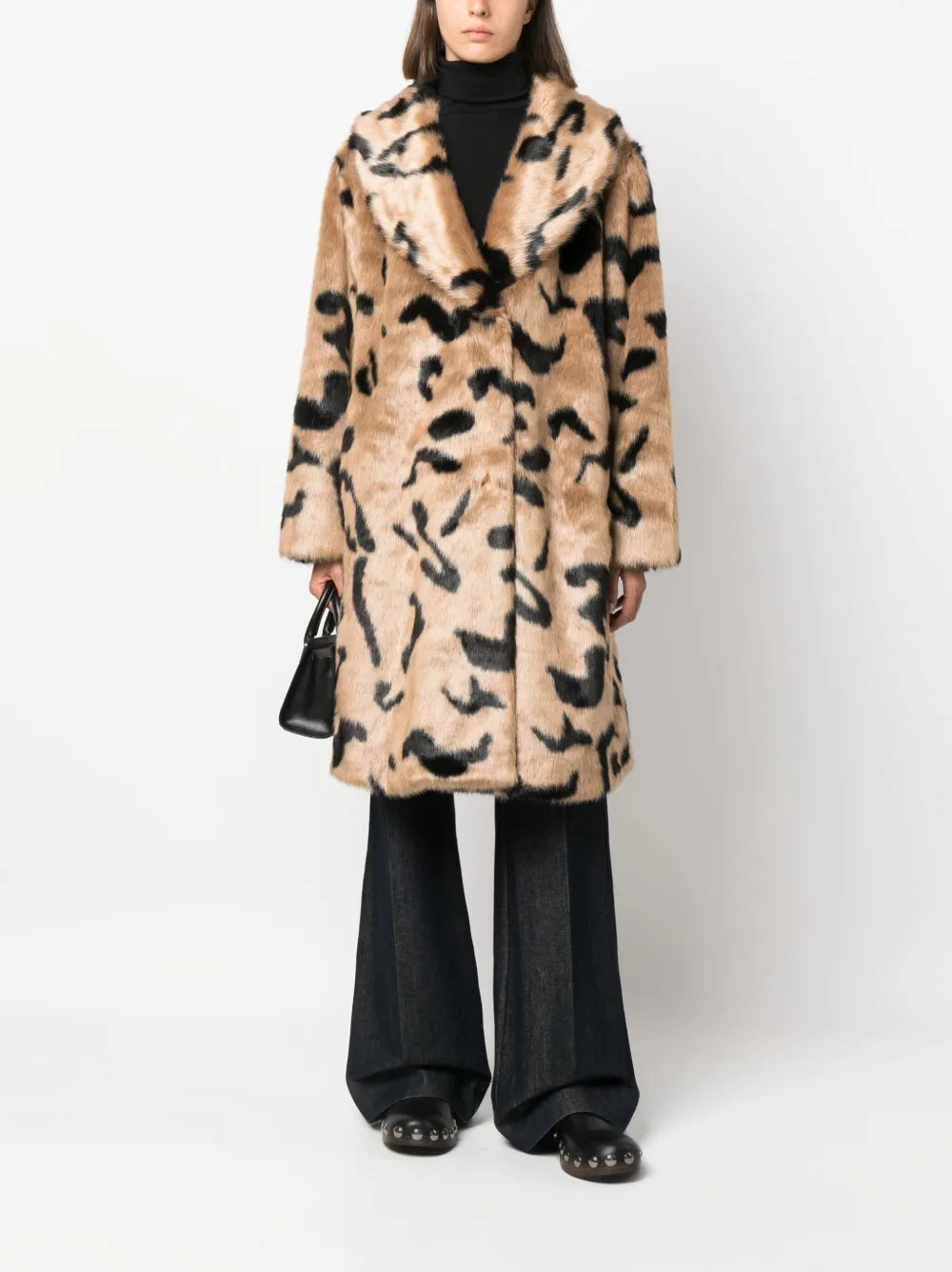 Animal-Print Faux-Fur Coat