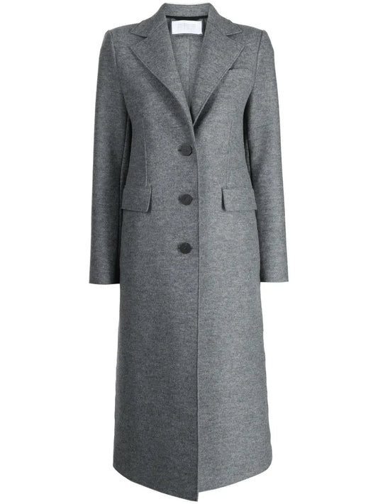 Single-Breasted Virgin Wool Coat