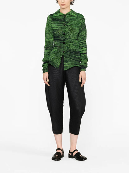 Plissé Cropped Trousers