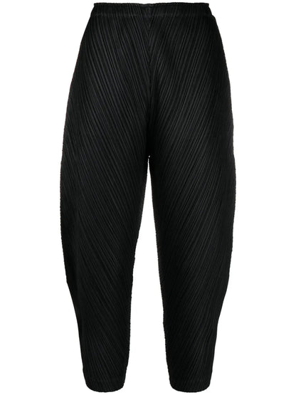 Plissé Cropped Trousers