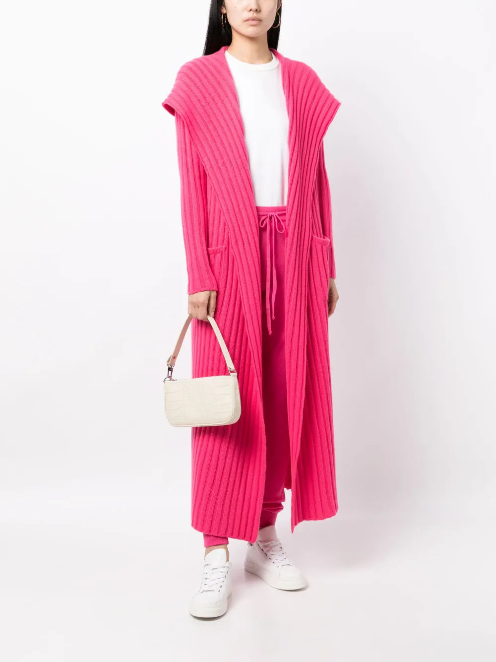 Amalfi Rib-Knit Cashmere Cardigan