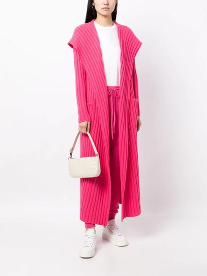Amalfi Rib-Knit Cashmere Cardigan