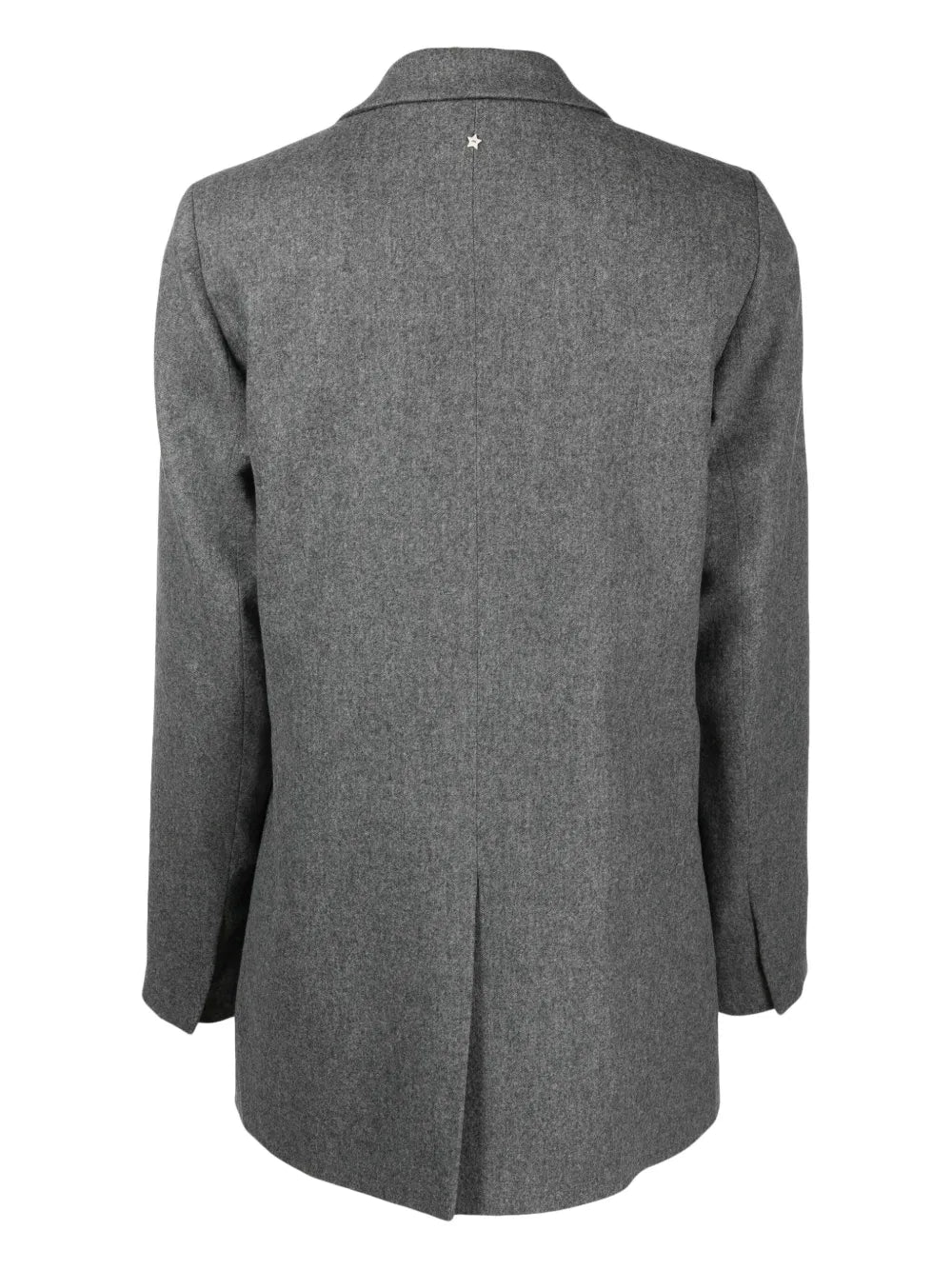 Mélange-Effect Single-Breasted Blazer