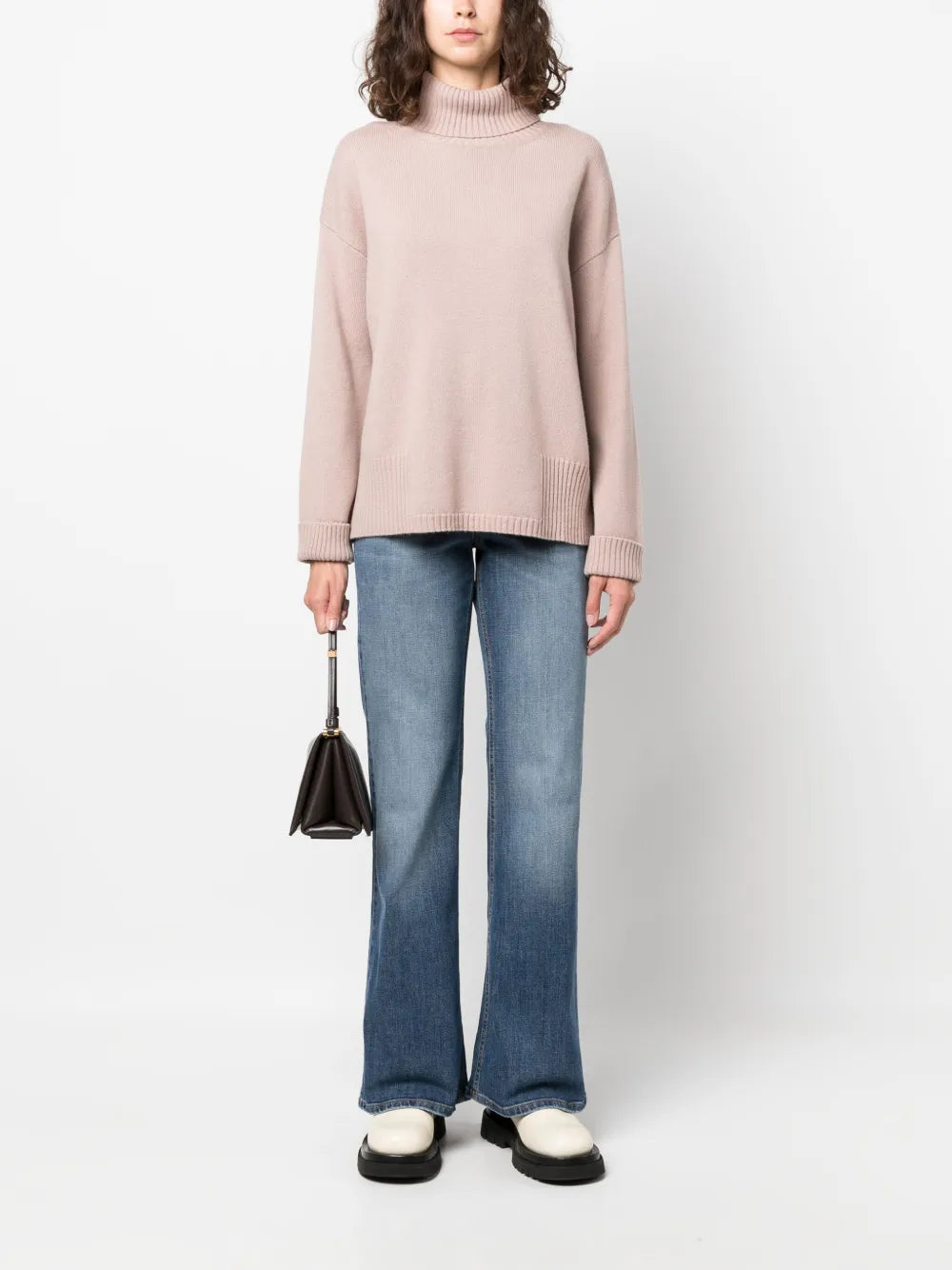 Roll-Neck Knitted Jumper