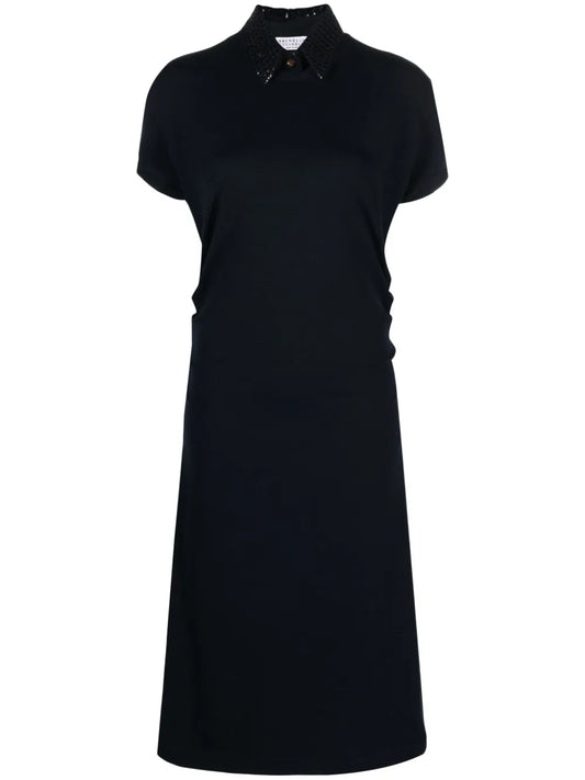 Sequin-Embellished Midi Dress