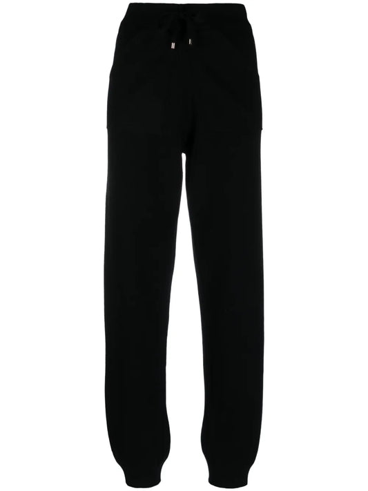 Drawstring Waist Wool-Blend Track Pant
