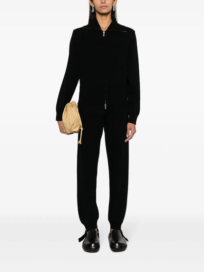 Drawstring Waist Wool-Blend Track Pant