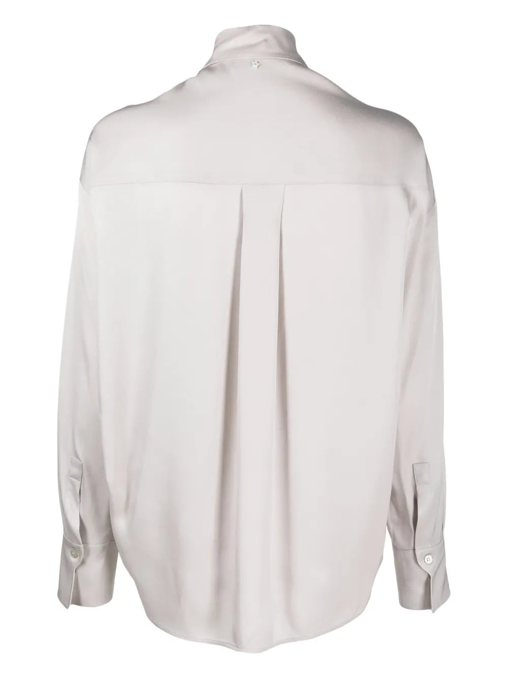 Luna Spread-Collar Button-Up Shirt