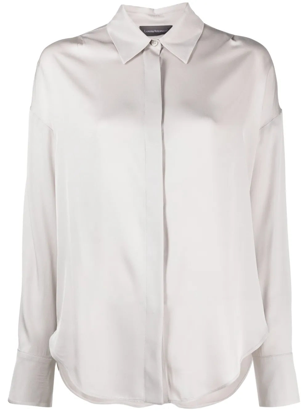Luna Spread-Collar Button-Up Shirt