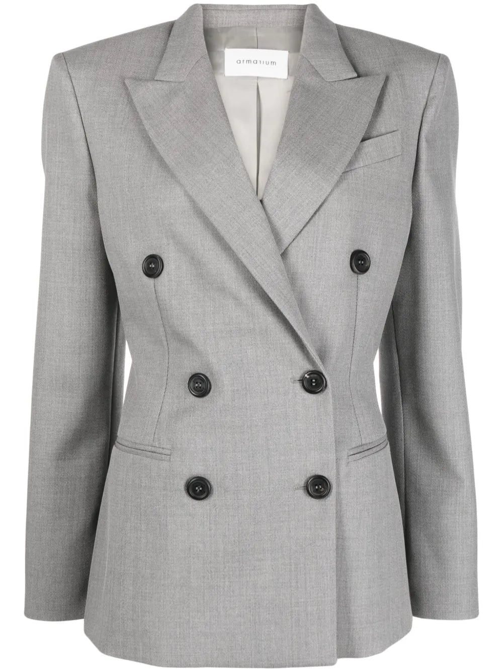 Notched Lapels Double-Breasted Blazer
