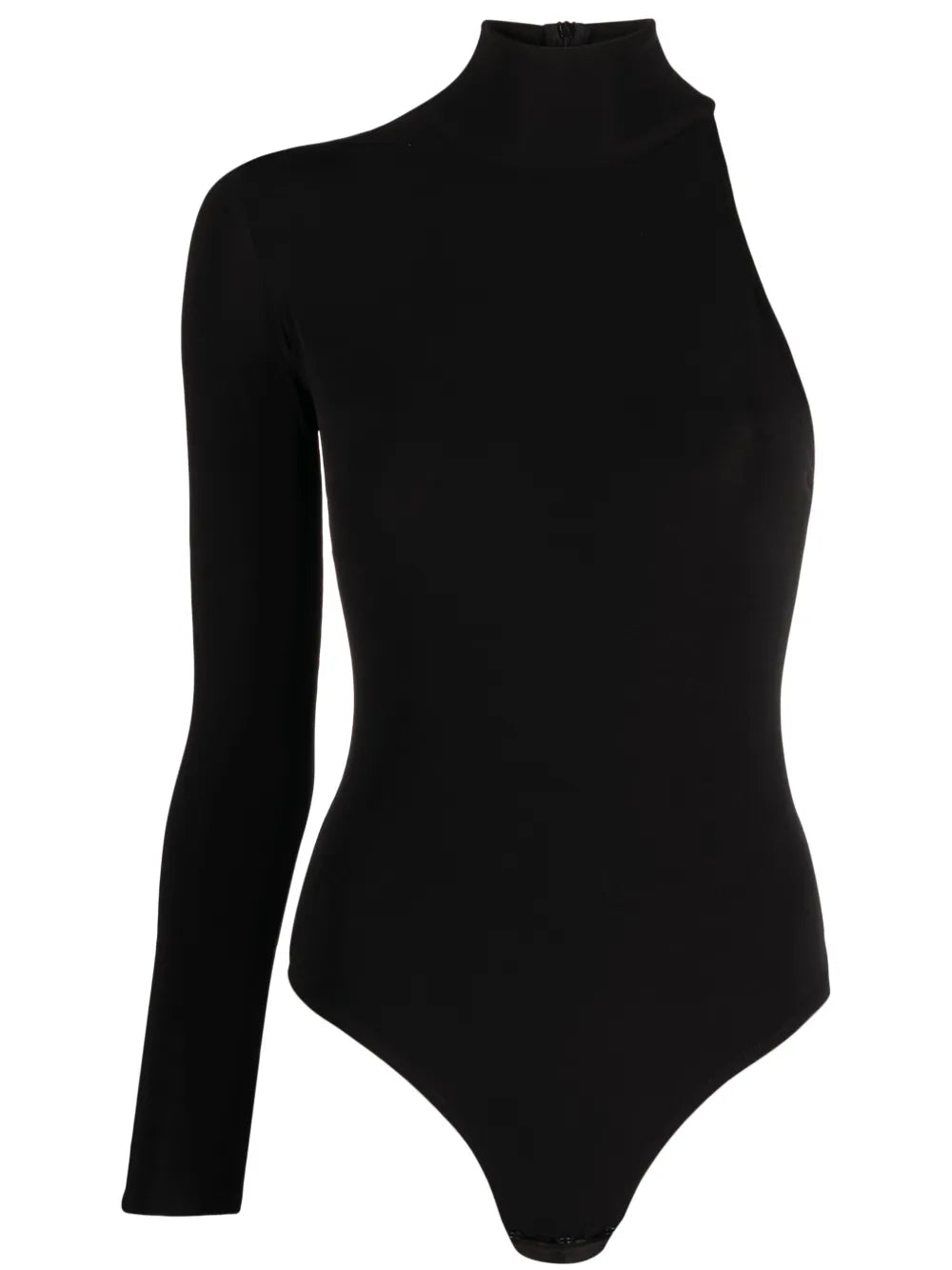 One-Sleeve Stretch-Jersey Bodysuit