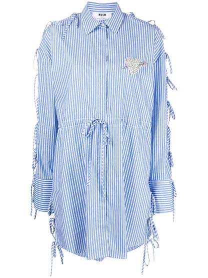 Striped Cotton Shirtdress