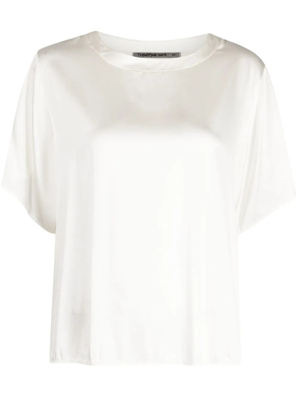 Panelled Satin T-Shirt