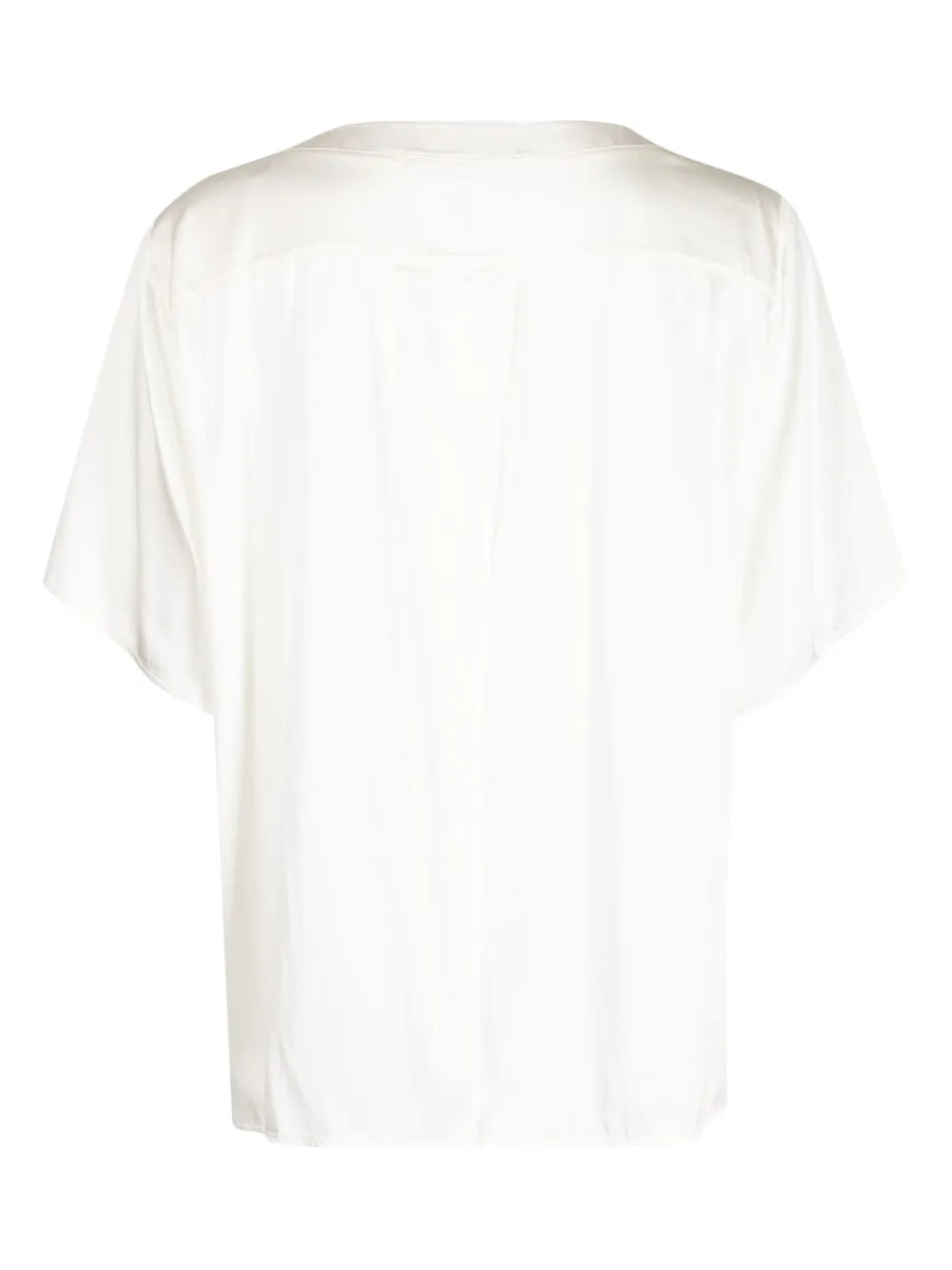 Panelled Satin T-Shirt