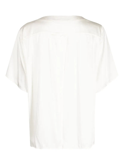 Panelled Satin T-Shirt
