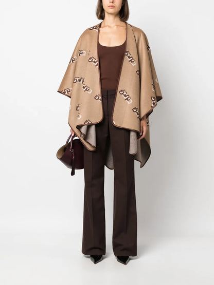 Curtis Logo-Jacquard Cape