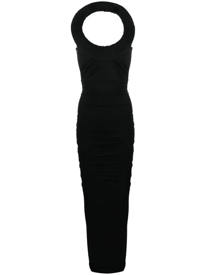 Round-Neck Sleeveless Gown