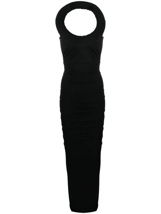 Round-Neck Sleeveless Gown