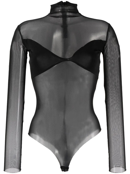 Panelled Mesh Bodysuit